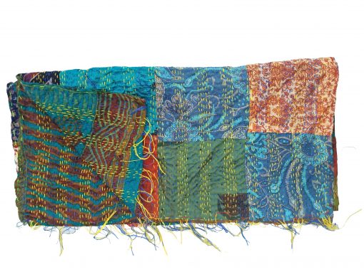 patchwork kantha quilting scarf