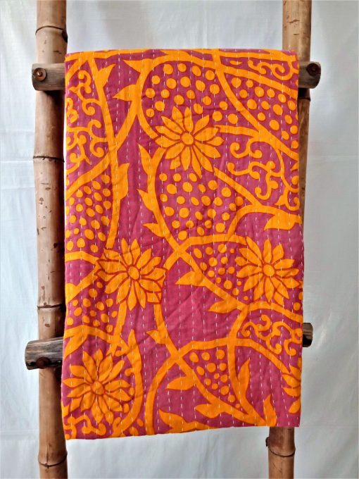 Exceptional Quality Vintage Kantha Quilt