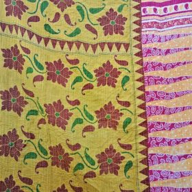 Reversible Handmade Kantha Quilt