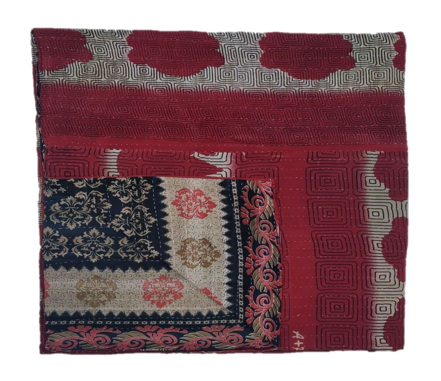 Indian Boho Reversible Kantha Quilt - Vintage Kantha Quilts, Throw ...