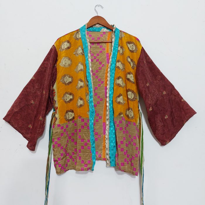 Kimonos | Silk and Cotton Sari Kimonos | Kantha Kimonos